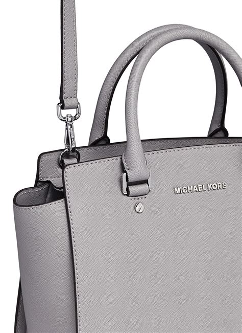 michael kors selma medium saffiano leather satchel|michael kors marilyn medium saffiano.